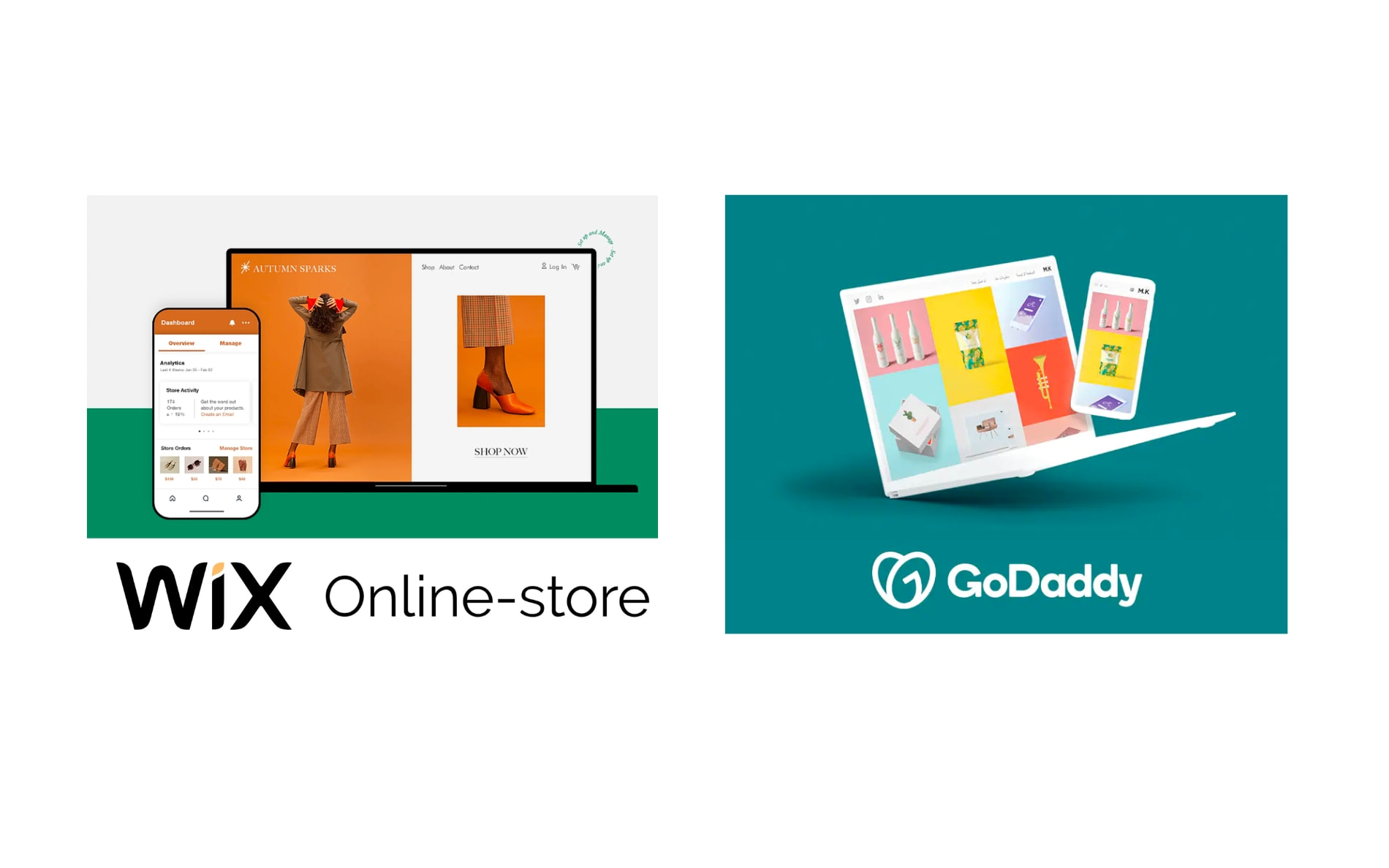 godaddy vs wix: Ecommerce features